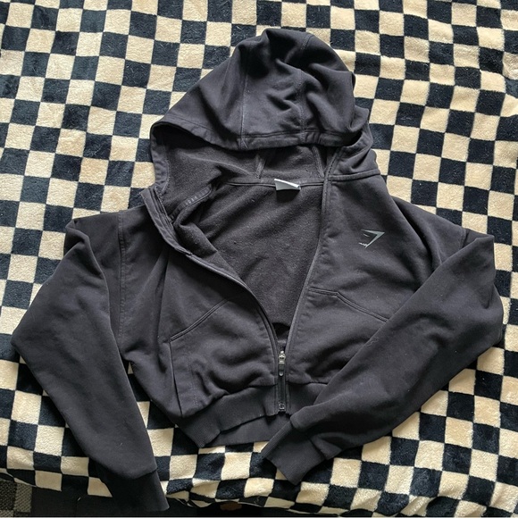 NWOT GYMSHARK Womens cropped zip up - Picture 1 of 4